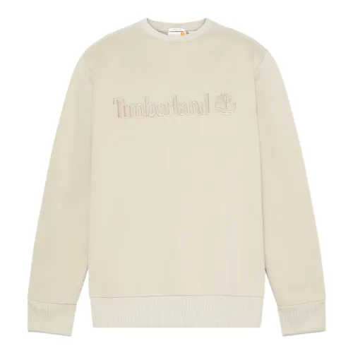 Timberland Sweatshirts Men's Light Brown Crew Neck Moderate Regular