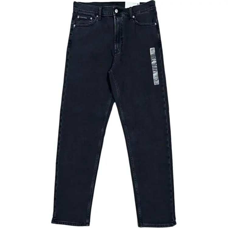 Calvin Klein Jeans Men's Black Moderate Tapered Pants