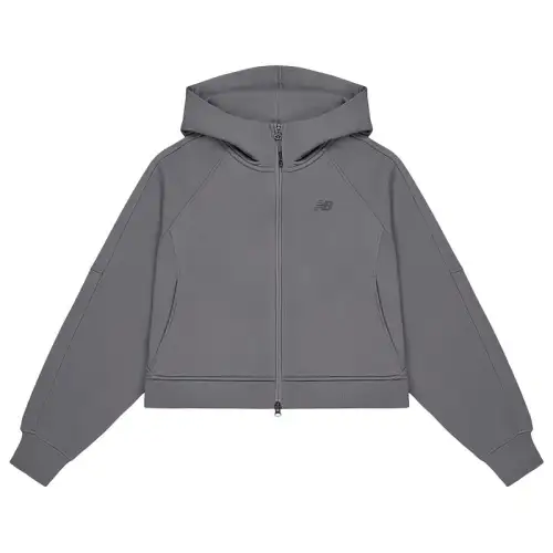 New Balance Jackets Women's Dark Gray Hooded Moderate Other