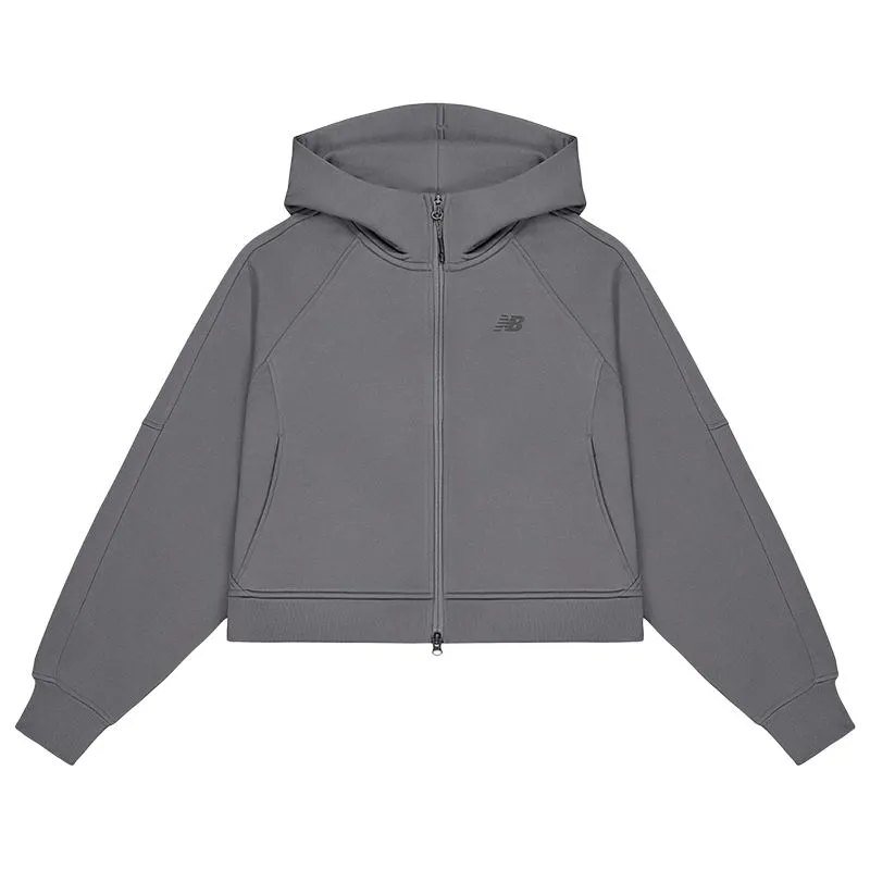 New Balance Jackets Women's Dark Gray Hooded Moderate Other