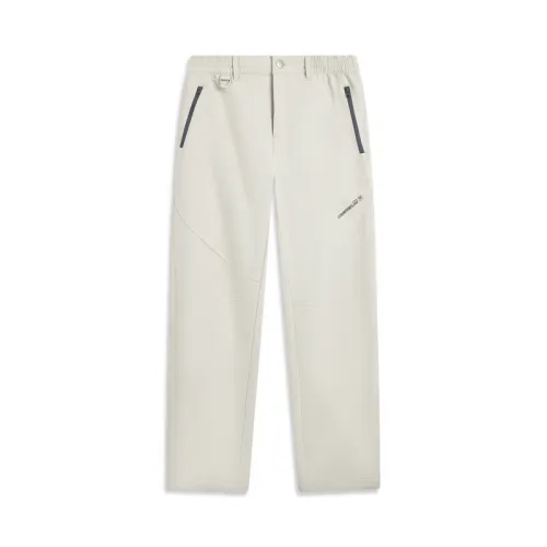 Li Ning Soft Shell Pants Women's Gravel White Gray