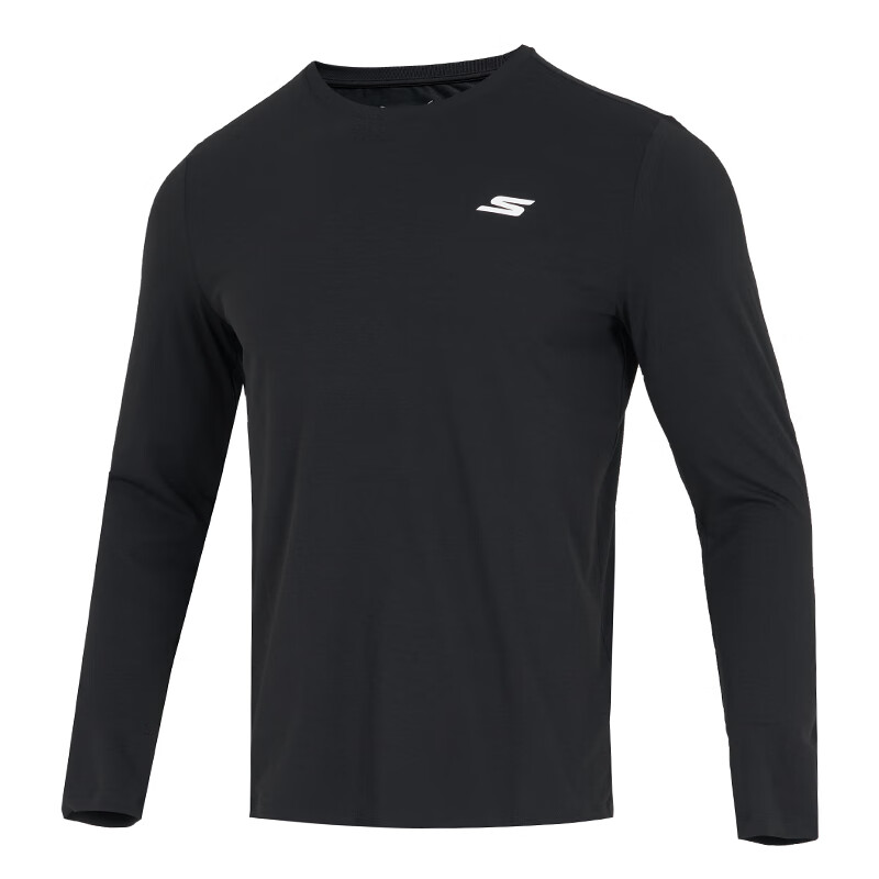 Мужская футболка Skechers Long Sleeve American Style (черная)