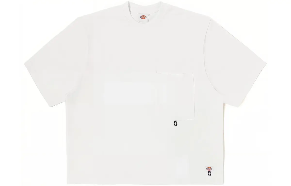 Dickies T Shirts Men's White/C4D Crew Neck Moderate Straight Fit