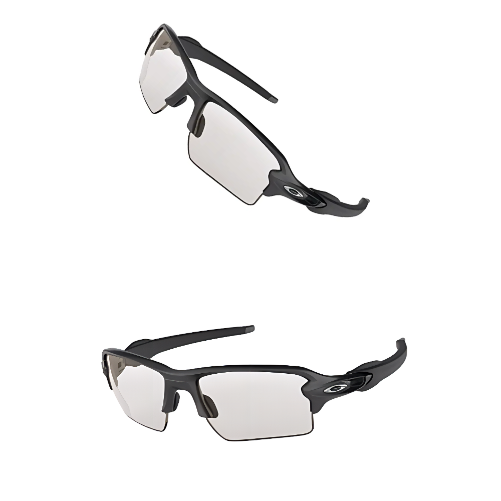 Oakley Not Easily Deformed TR/Memory Plastic Irregular Shape Sunglasses Unisex Black