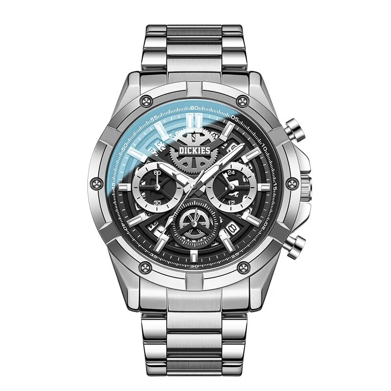 Dickies Galaxy Collection Quartz Movement Steel Strap Watch Men's Watches Silver Dial