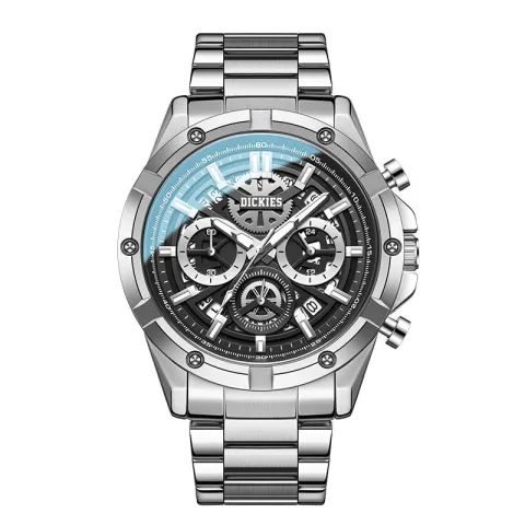 Dickies Galaxy Collection Quartz Movement Steel Strap Watch Men's Watches Silver Dial