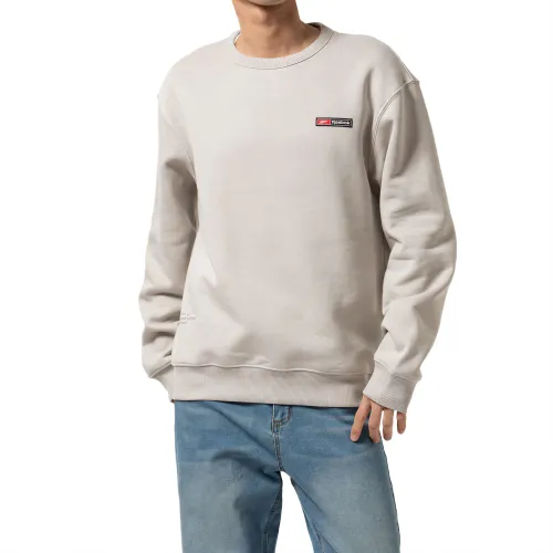 Reebok Sweatshirts Men's Beige Crew Neck Moderate