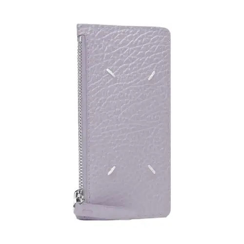 Maison Margiela Grain Calfskin Wallet Women's Light Purple