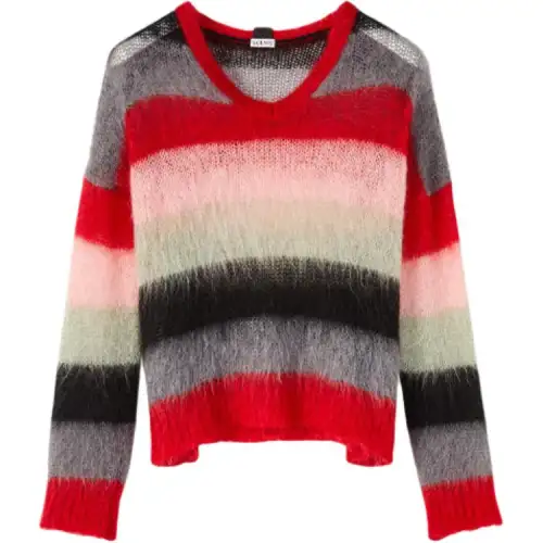 LOEWE SS22 Loose Fit Sweater Women's Red