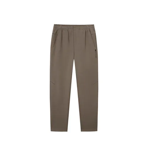 ANTA Knitted Sweatpants Men's Gray Brown 2 Moderate Sweatpants