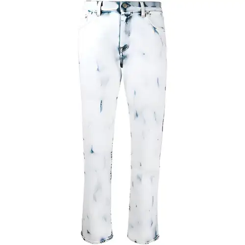 Golden Goose Jeans Women's Light Blue Moderate Straight Fit Pants