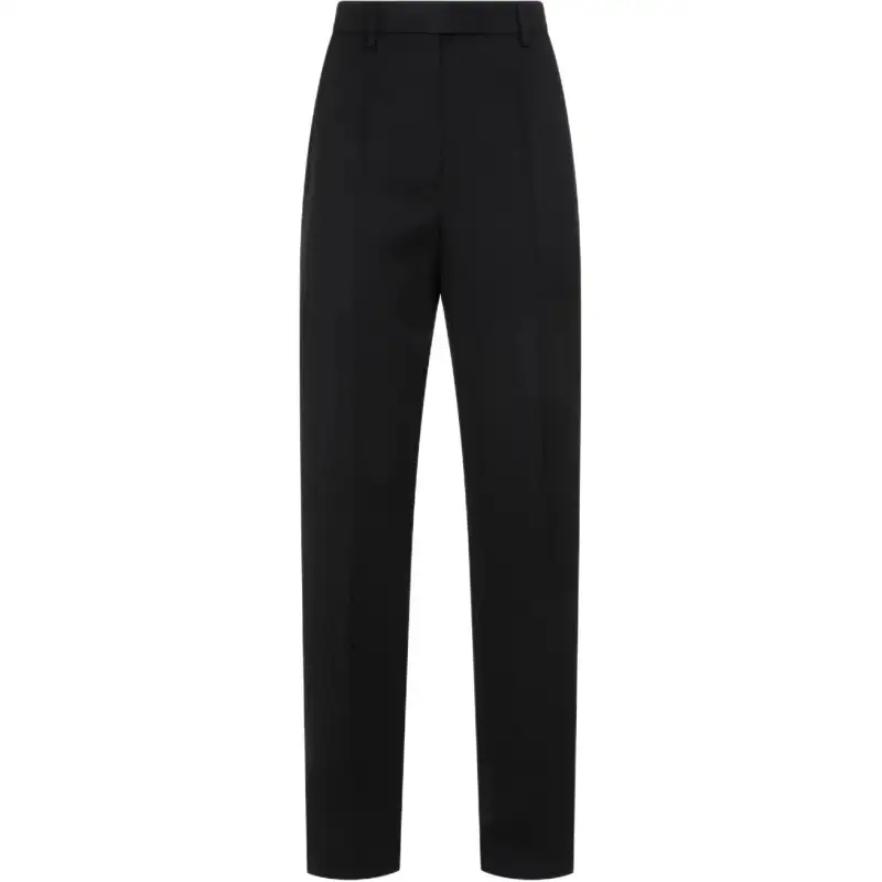 PRADA Casual Pants Women's Black Moderate Straight Fit Pants