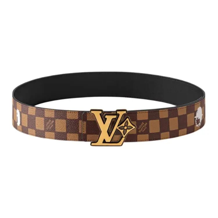 LOUIS VUITTON Lv Flower Damier Phriendship 40mm Reversible Belt
