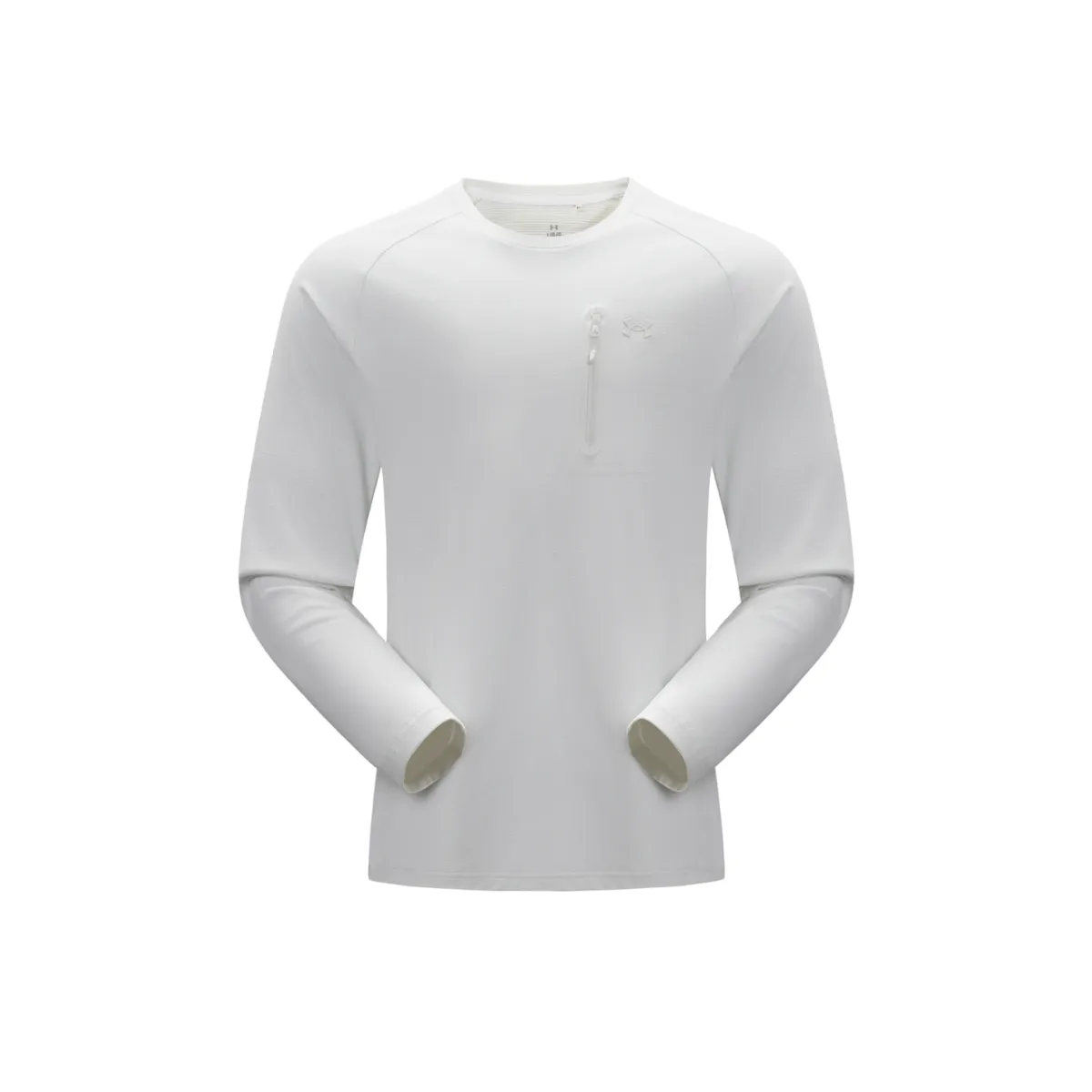 Under Armour T-Shirts Unisex Optical White Crew Neck Moderate Straight Fit