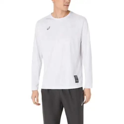 ASICS T Shirts Unisex White Crew Neck