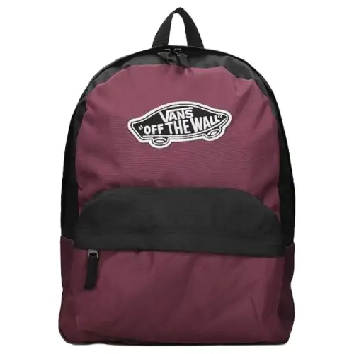 Vans Polyester Backpack Unisex Brown Red