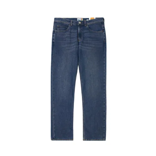 Timberland Jeans Men's Blue Moderate Straight Fit Pants