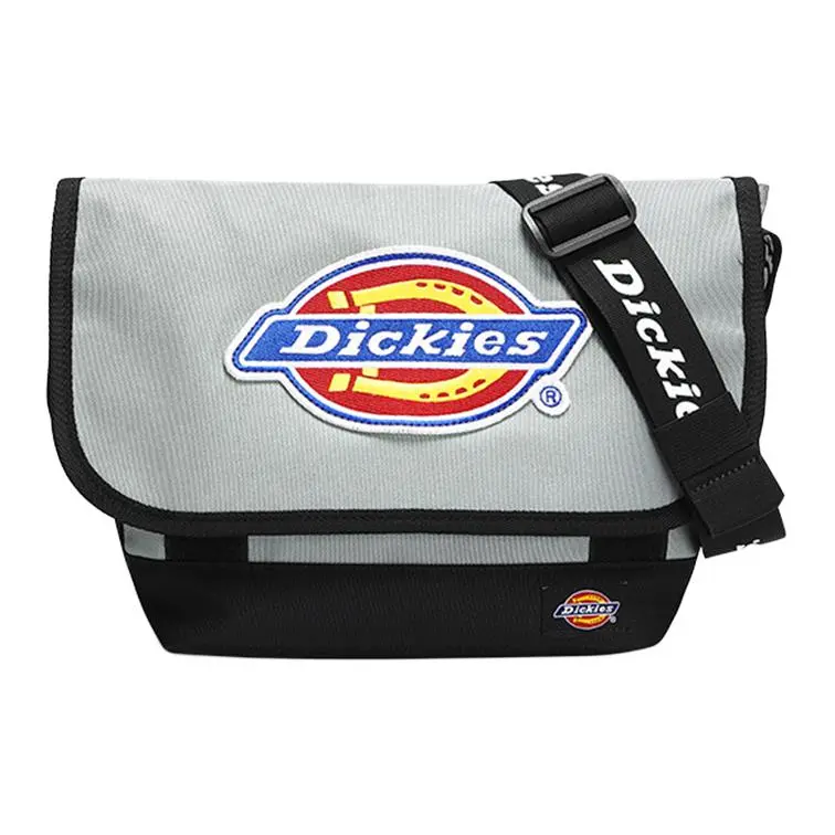 Dickies Polyester Messenger Bag, Shoulder Bag, Crossbody Bag Medium Unisex Shadow Gray