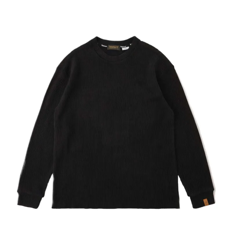 Timberland Sweatshirts Unisex Black Crew Neck Moderate