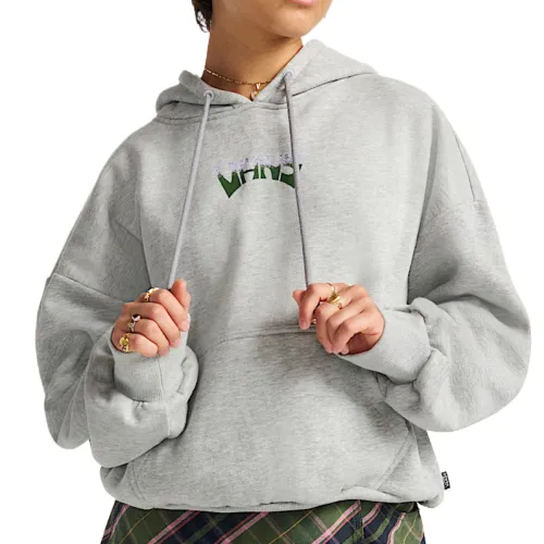 Vans Sweatshirts Women's Gray Hooded Moderate Regular