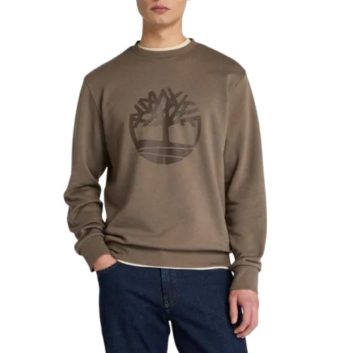 Timberland Sweatshirts Men's Coffee Crew Neck Moderate