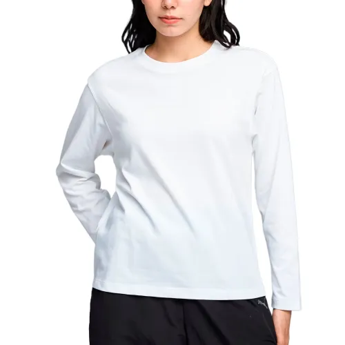 PUMA ESS T Shirts Women's White Crew Neck