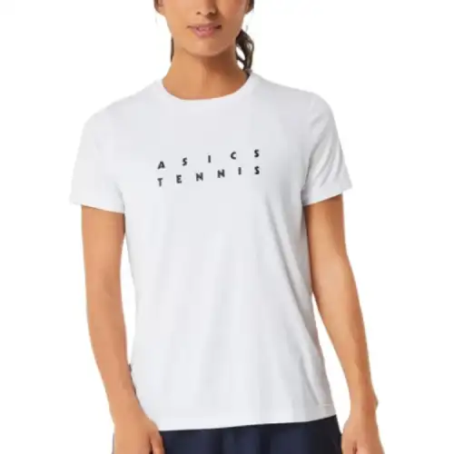 ASICS T Shirts Women's White Crew Neck
