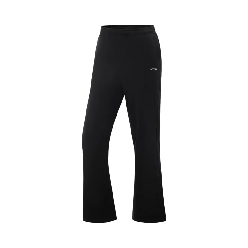 Li Ning Fitness Series Casual Minimalist Style Solid Color Straight Fit Fleece Lined Comfortable Versatile Thermal