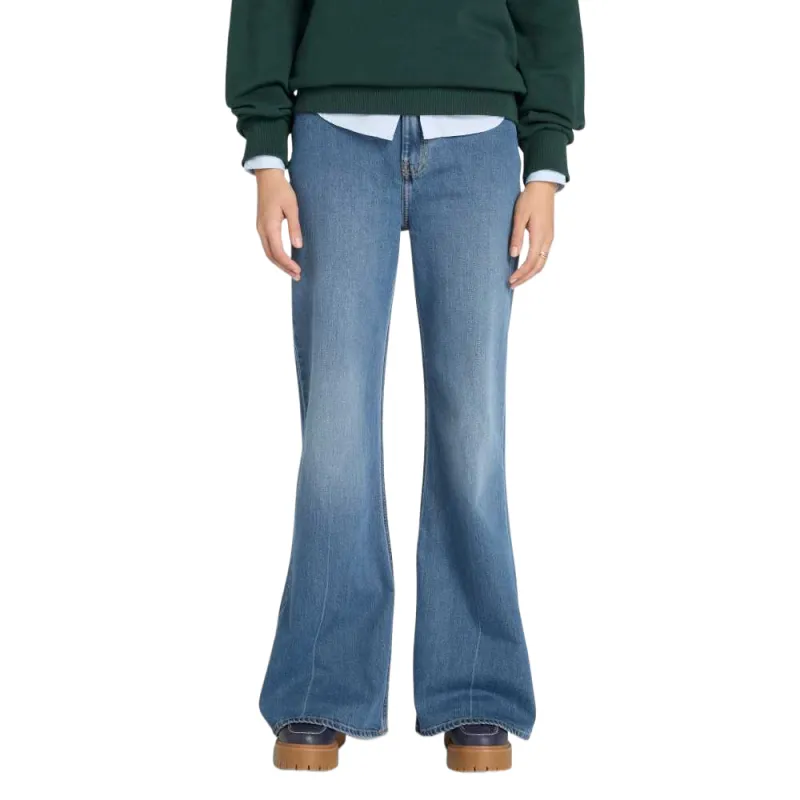 Timberland Jeans Women's Blue Moderate Flared Pants