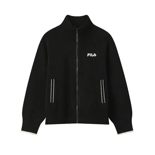 FILA ORIGINALE Jackets Women's Jet Black BK Stand Collar Moderate Other