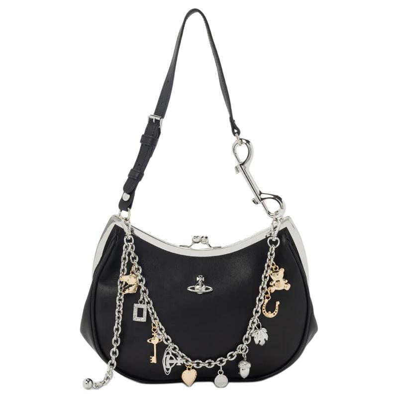 Женская сумка Vivienne Westwood Charm Frame (черная)