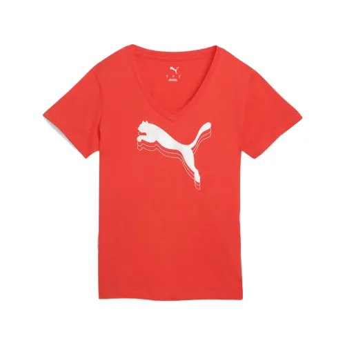 Puma Essentials Metallic Women's V-Neck Tee