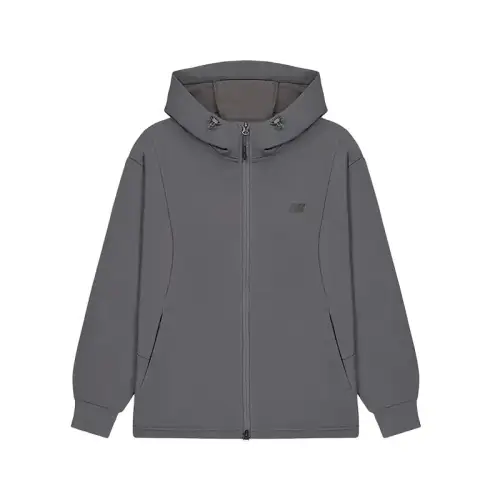 New Balance Jackets Men's Gray Hooded Moderate Other