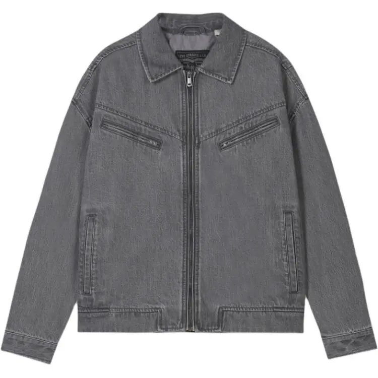 Levi's Denim Jackets Men's Ink Gray Lapel Moderate Other