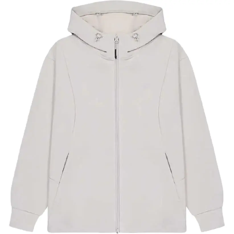 New Balance Jackets Men's Ecru Hooded Moderate Other