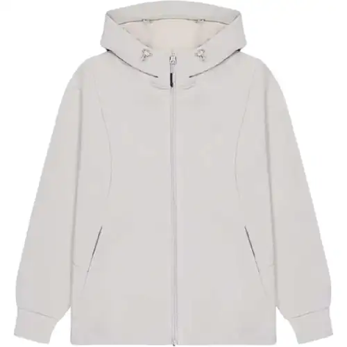 New Balance Jackets Men's Ecru Hooded Moderate Other