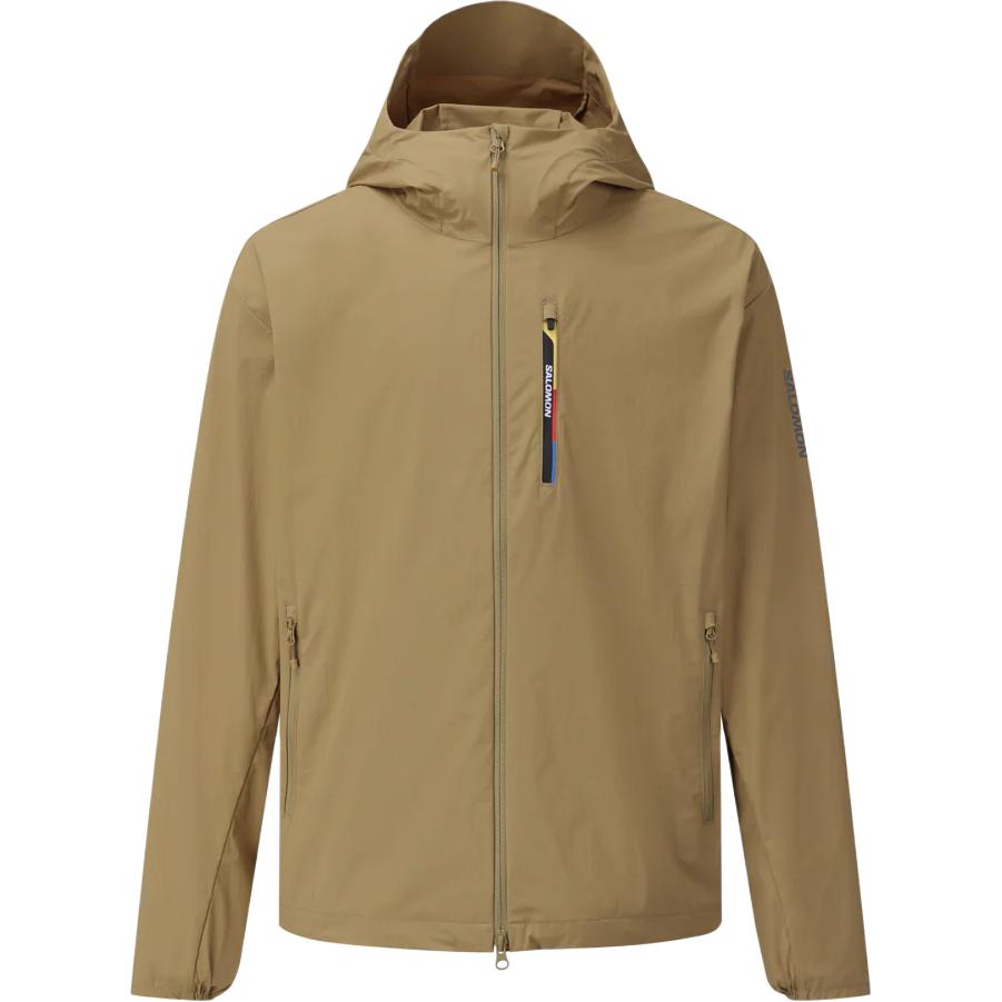 SALOMON Salomon FW25 MODYSSEY WINDSHELL Windproof Shell® Casual Zipper Long Sleeve Jacket Men's