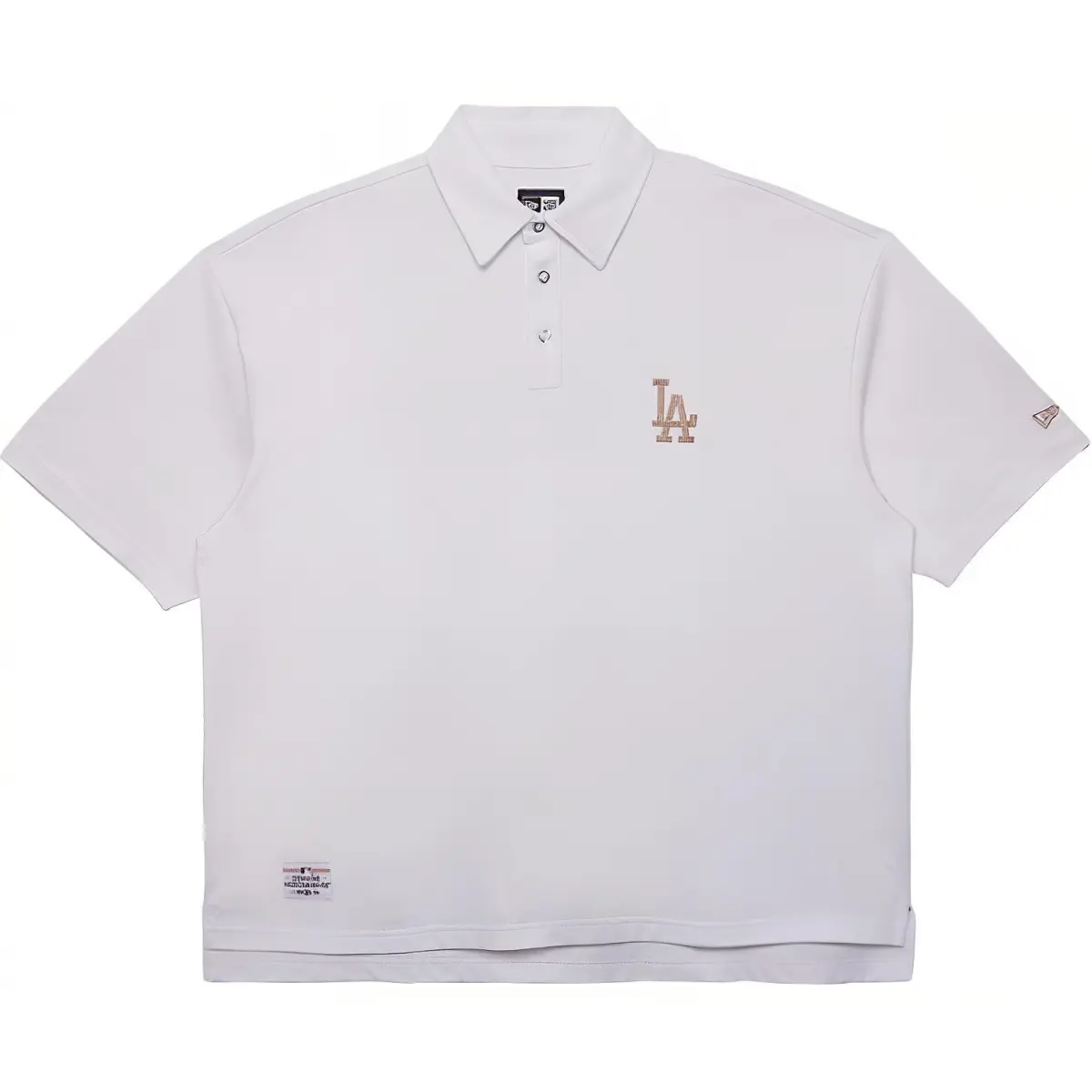 New Era Polo Shirt Unisex White