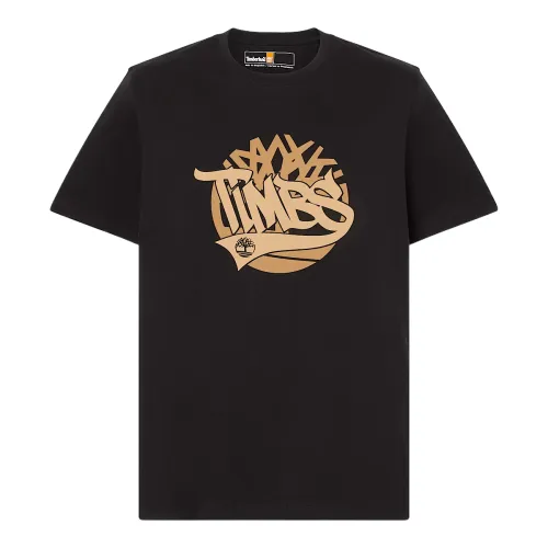 Timberland T Shirts Men's Black Crew Neck