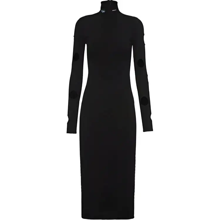 PRADA Long Sleeved Dress Women's Black