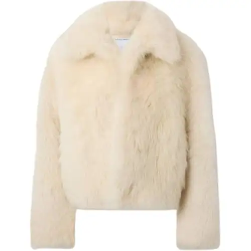 Bottega Veneta Furs Women's Ecru Lapel Moderate Other