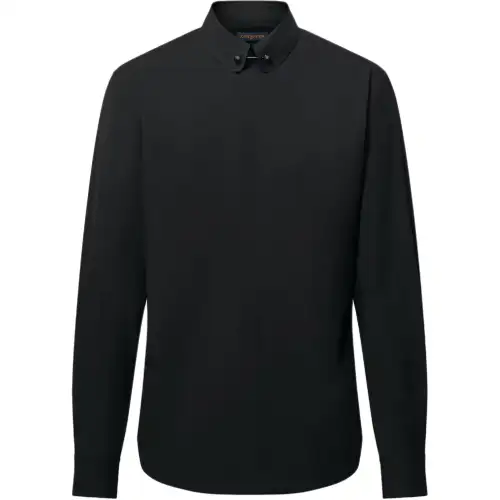 LOUIS VUITTON Shirts Men's Black Lapel Moderate Other