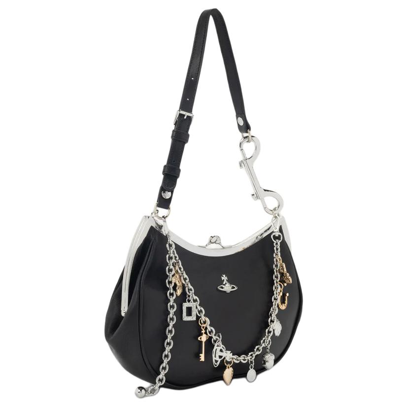 Женская сумка Vivienne Westwood Charm Frame (черная) — фото 2