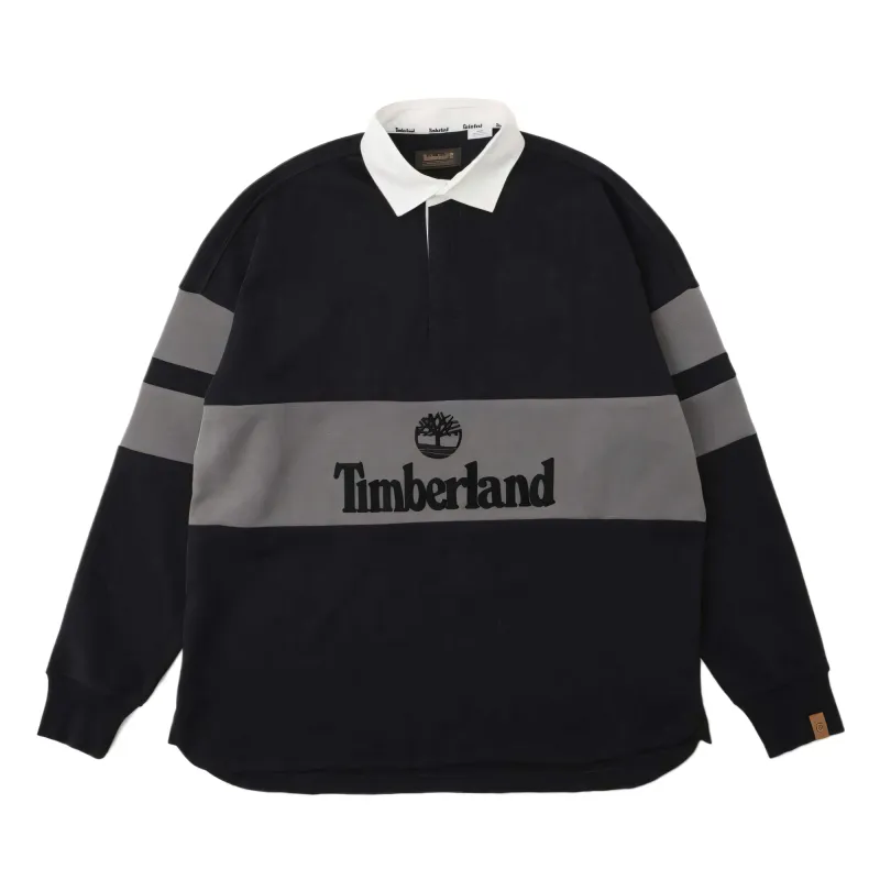 Timberland Polo Shirts Unisex Graphite Blue Lapel Moderate