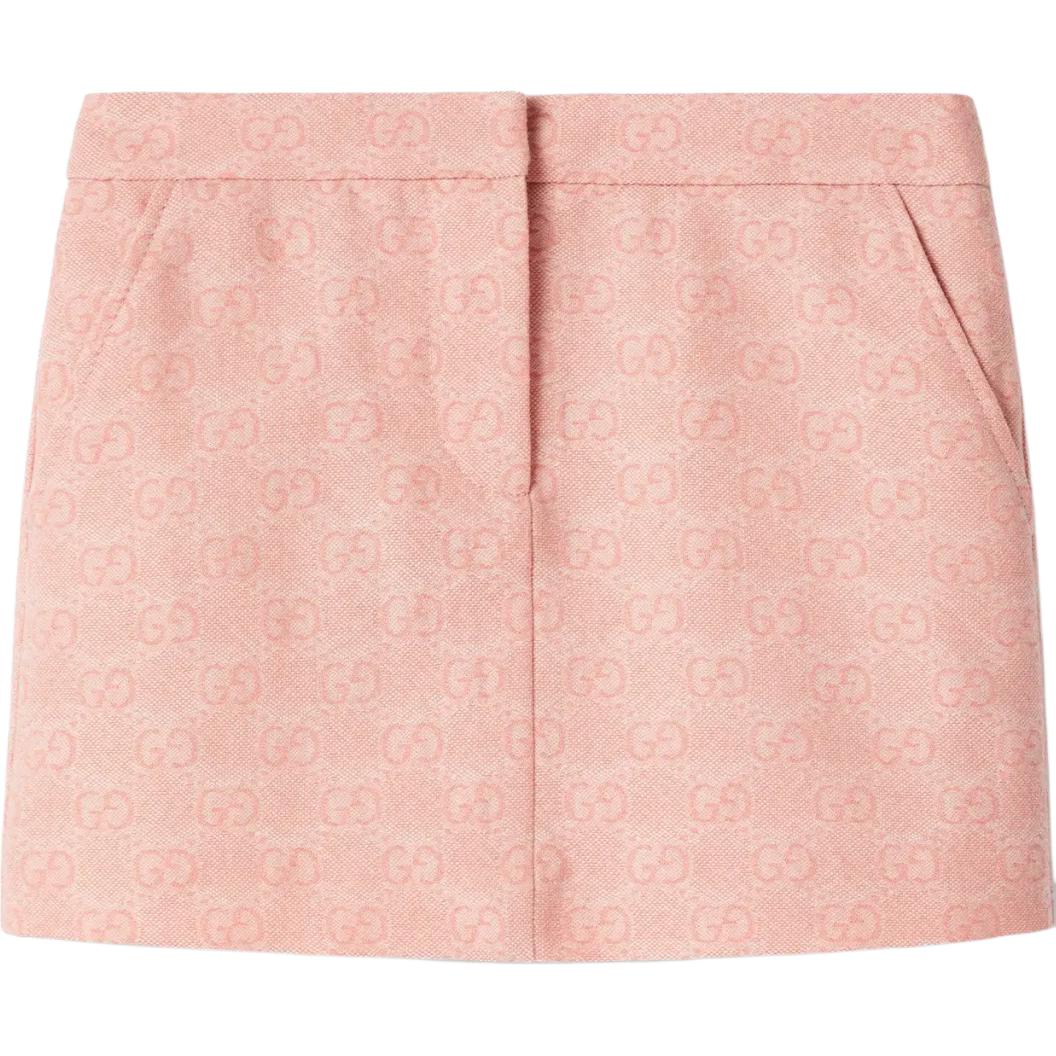 Детская юбка Gucci Monogram Skirt (розовая)