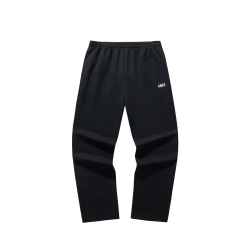 Anta Knitted Sweatpants Men's Basic Black