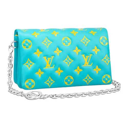 LOUIS VUITTON Pochette Coussin Mint/Yellow