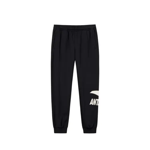 Anta Knitted Sweatpants Men's Basic Black