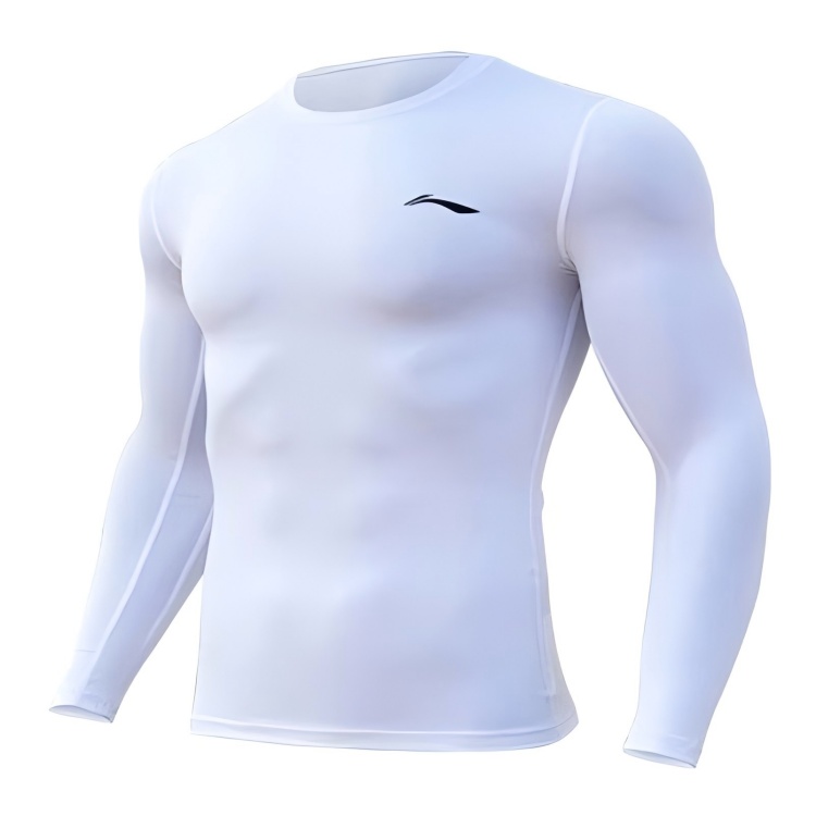 Li Ning Football Long Sleeved Sports Fleece Lined Comfortable Versatile Workout Clothing Men’s