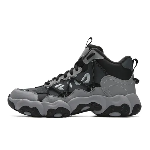 FILA Abrasion Resistant Thermal Mid top Casual Shoes Men's Gray Black